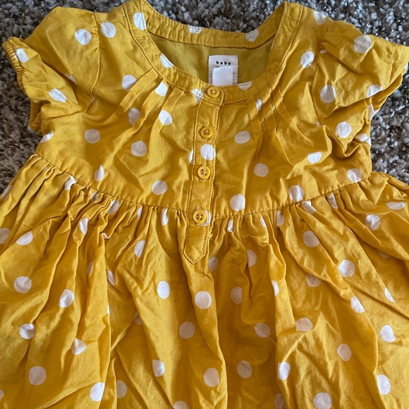 Gap yellow and white polka dot Dress - Picture 3 of 6